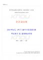 2021년 2학기 인간과사회 출석수업대체시험 핵심체크 1페이지