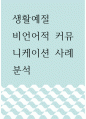 생활예절 ) 비언어적 커뮤니케이션 사례 분석 1페이지