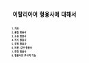 이탈리아어 형용사에 대해서 1페이지