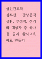 성인간호학 ) 심부전, 관상동맥질환, 부정맥, 간경화 대상자 중 하나를 골라 환자교육자료 만들기 1페이지