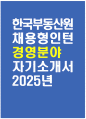 [한국부동산원 자기소개서] 2025년 한국부동산원 신입직원(채용형 인턴) 경영 자소서 합격예문 한국부동산원 신입직원 채용형 인턴 자기소개서 한국부동산원 자소서 1페이지