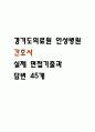 [경기도의료원 안성병원 면접 자료] 2021년~2025년 경기도의료원 안성병원 간호사 실제 면접 기출과 답변 45개 / 경기도의료원 안성병원 면접대비 면접질문과 답변 정리 1페이지
