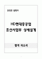 A+ 2025년 HD현대중공업 조선사업부 상세설계 자기소개서 1페이지