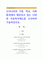 우리나라의 가정, 학교, 사회환경에서 제공되고 있는 다양한 아동복지제도를 조사하여 기술하십시요. 1페이지
