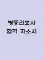 (병동간호사 자기소개서) 병동간호사 합격 자소서 1페이지