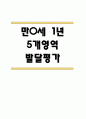 만0세 영아 1년분량 발달평가 21Page (신체운동건강,의사소통,사회관계,예술경험,자연탐구 평가제 발달평가) 1페이지