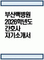 [부산백병원 자기소개서] 2026학년도 인제대학교 부산백병원 간호사 자기소개서 부산백병원 간호사 지원동기 부산백병원 간호사 자소서 부산백병원 자소서 1페이지