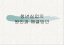 청년실업의 원인과 해결방안 1페이지
