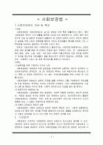사회보장법&사회보장 기본법 2페이지