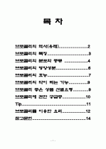 브로콜리의 특징과 효능 및 영양성분 (식품학) 1페이지