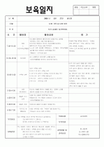  보육실습일지 - 5주차 2페이지