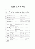  (유아교육-만 1세)연간, 월간 ,주간 ,일일보육계획안 3페이지