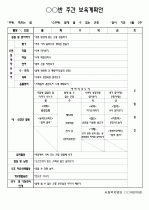 [보육프로그램계획안]-연간계획안/월간계획안/주간보육계획안/일일보육계획안 5페이지