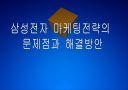 삼성전자 마케팅전략의 문제점과 해결방안 보고서 1페이지