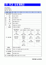 4세 월간보육(교육)계획안/ 주간보육(교육계획안) 2페이지