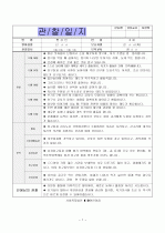 [보육실습]어린이집- 유아행동관찰일지/영유아 관찰일지/아동관찰일지 /학부모상담일지 1페이지