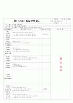 ★★★★★[2012년 1월][완벽평가인증] 어린이집 일일보육일지 23페이지