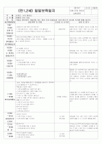 ★★★★★[2011년 12월][완벽평가인증] 어린이집 일일보육일지 41페이지
