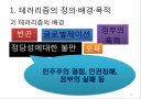 테러리즘의 발생과 대응 (테러리즘의 정의·배경·목적, 테러리즘의 전략과 자금조달, 종류와 사례, 테러리즘으로 인한 비용, 테러리즘 대응과 그에 따른 민주주의 보호, 시사점).ppt 10페이지
