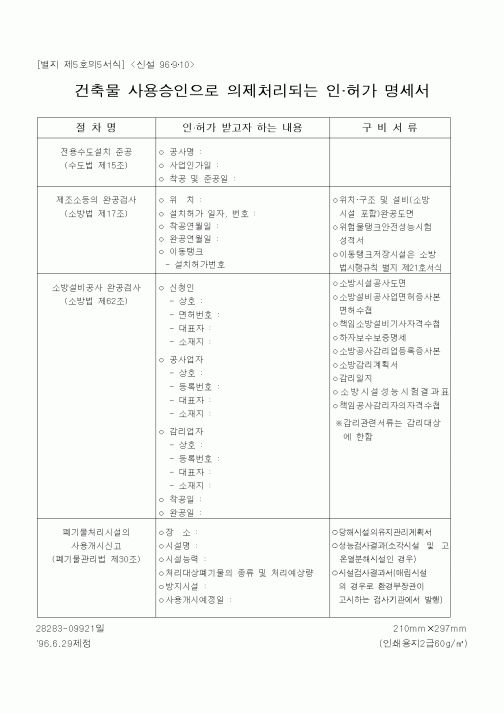 (산업지원부)건축물사용승인으로의제처리되는인허가명세서