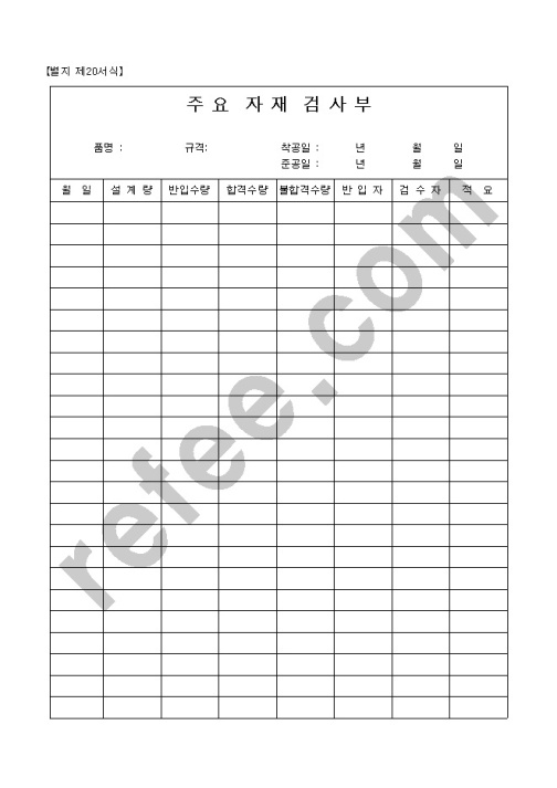 주요자재검사부