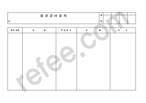 일상감사일지