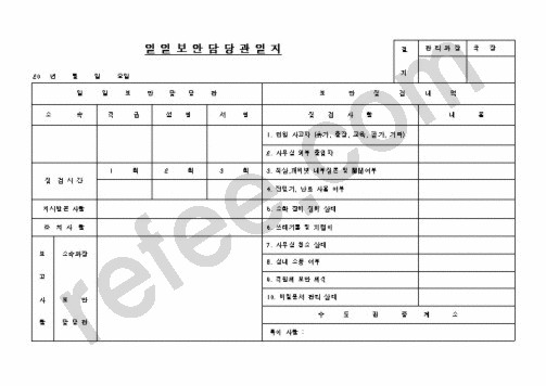 일일보안담당관일지