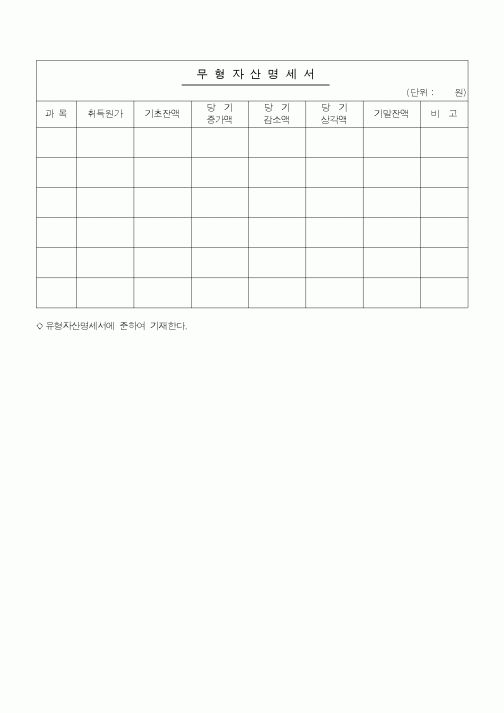 (경리)무형자산명세서1