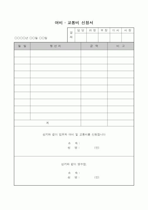 (총무)여비.교통비 신청서