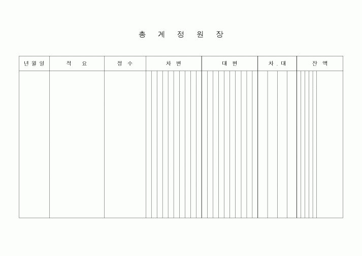 (세무/회계)총계정원장(3)
