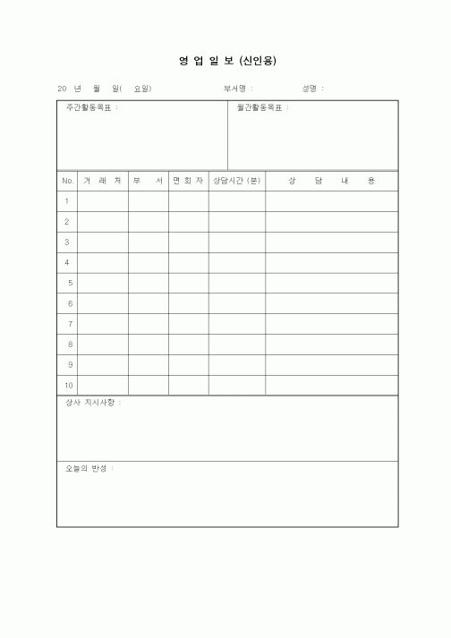 (판매/영업)영업일보(신인용)2