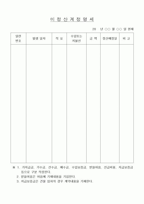 (세무/회계)미정산계정명세3