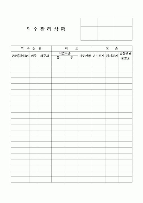 (구매/외주서식)외주관리상황2
