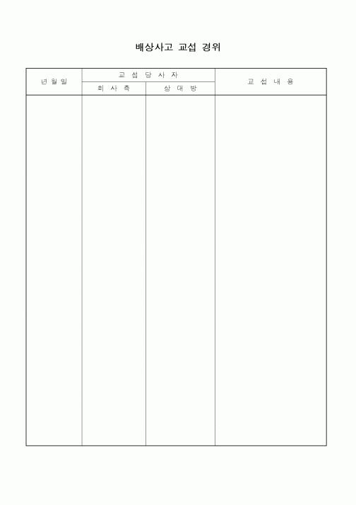 (총무)배상사고 교섭 경위