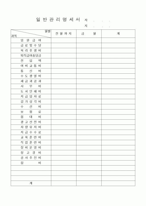 (공사예산/실행)일반관리명세서1