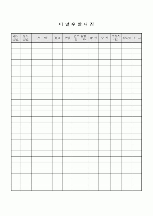 (총무)비밀 수발대장