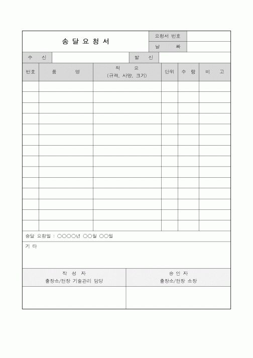 (총무)송달요청서