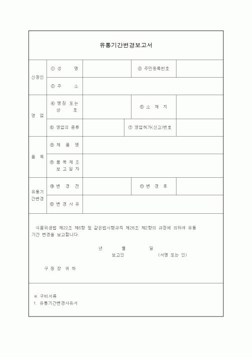 (생활민원)유통기간변경보고서1