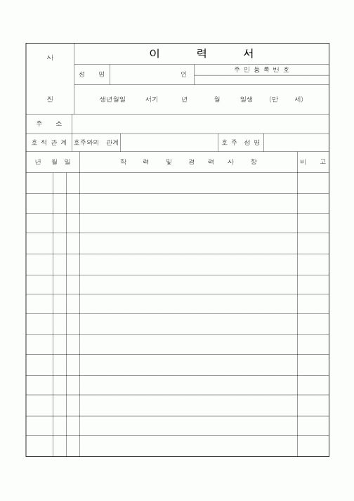 이   력   서