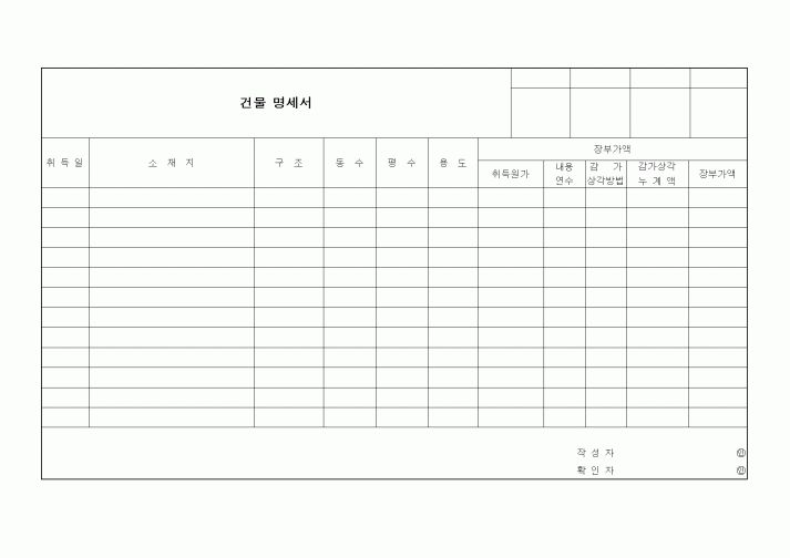 (기타)건물명세서 2