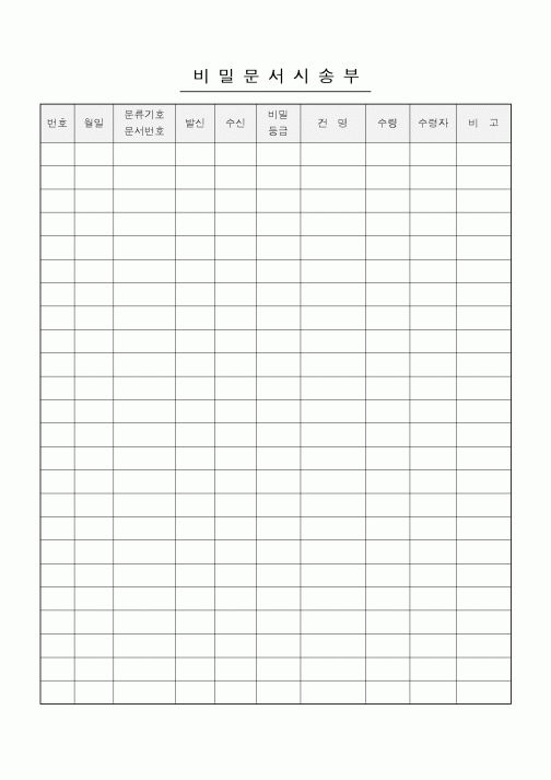 (기타)비밀문서시송부
