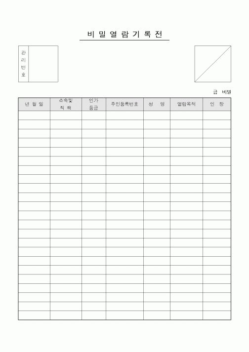 (기타)비밀열람기록전1