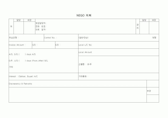 (기타)NEGO 의뢰
