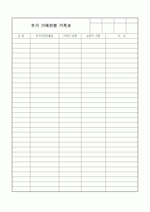 (영업)추가 가재현황 기록표1