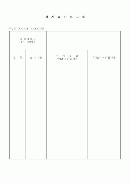 (경영)감사중간보고서1