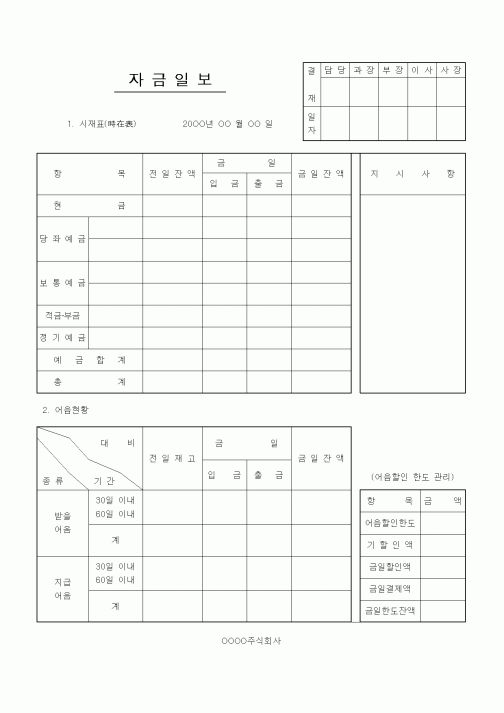 (경리)자금일보2