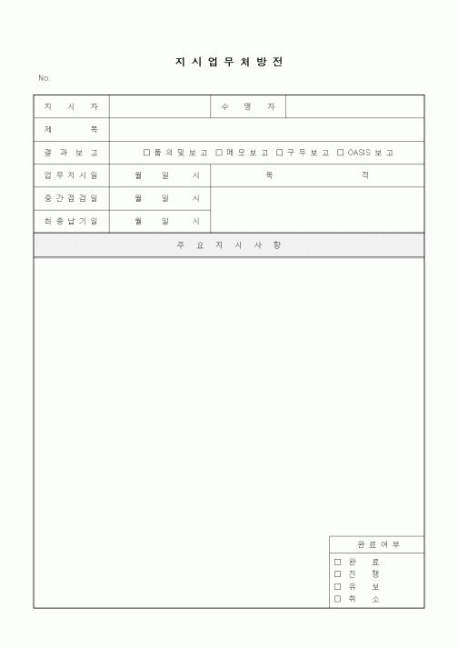 (경영)지시업무 처방전