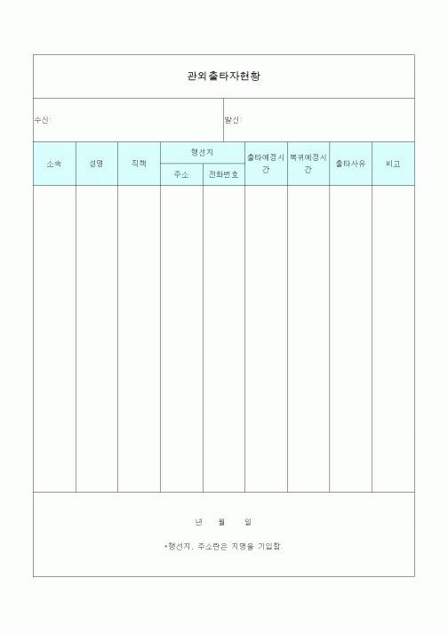 (총무)관외출타자현황2