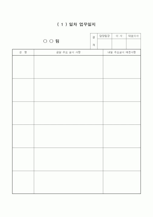 (기타)일자업무일지