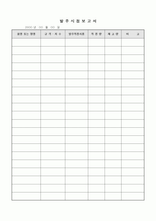 (구매/외주서식)발주시점보고서2